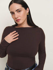 Reformation Wiley Knit Top Es - Mole