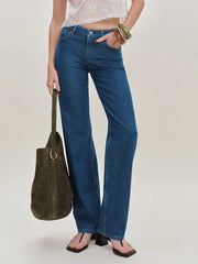 Reformation Charlee Low Rise Straight Leg Jeans - Cleary