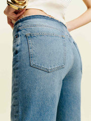 Reformation Charlee Low Rise Straight Leg Jeans - Cooper Removed Waist Band