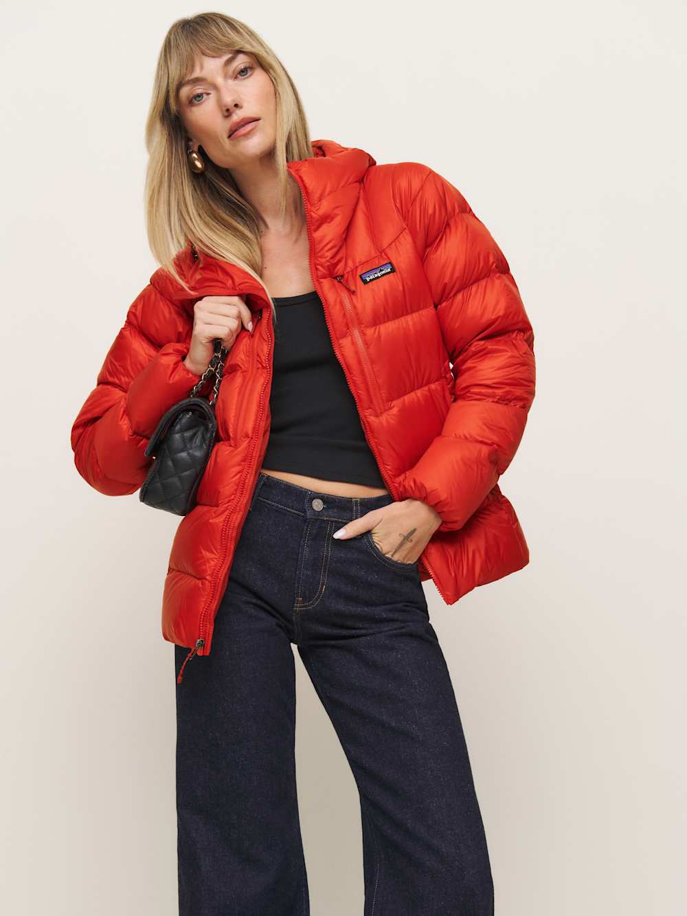 Reformation Patagonia W's Fitz Roy Down Hoody - Madder Red