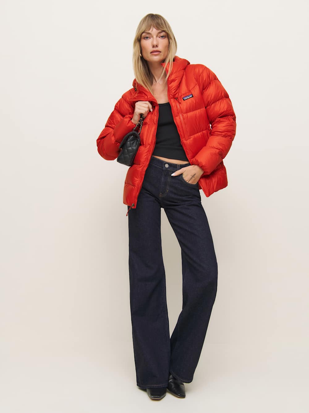 Reformation Patagonia W's Fitz Roy Down Hoody - Madder Red