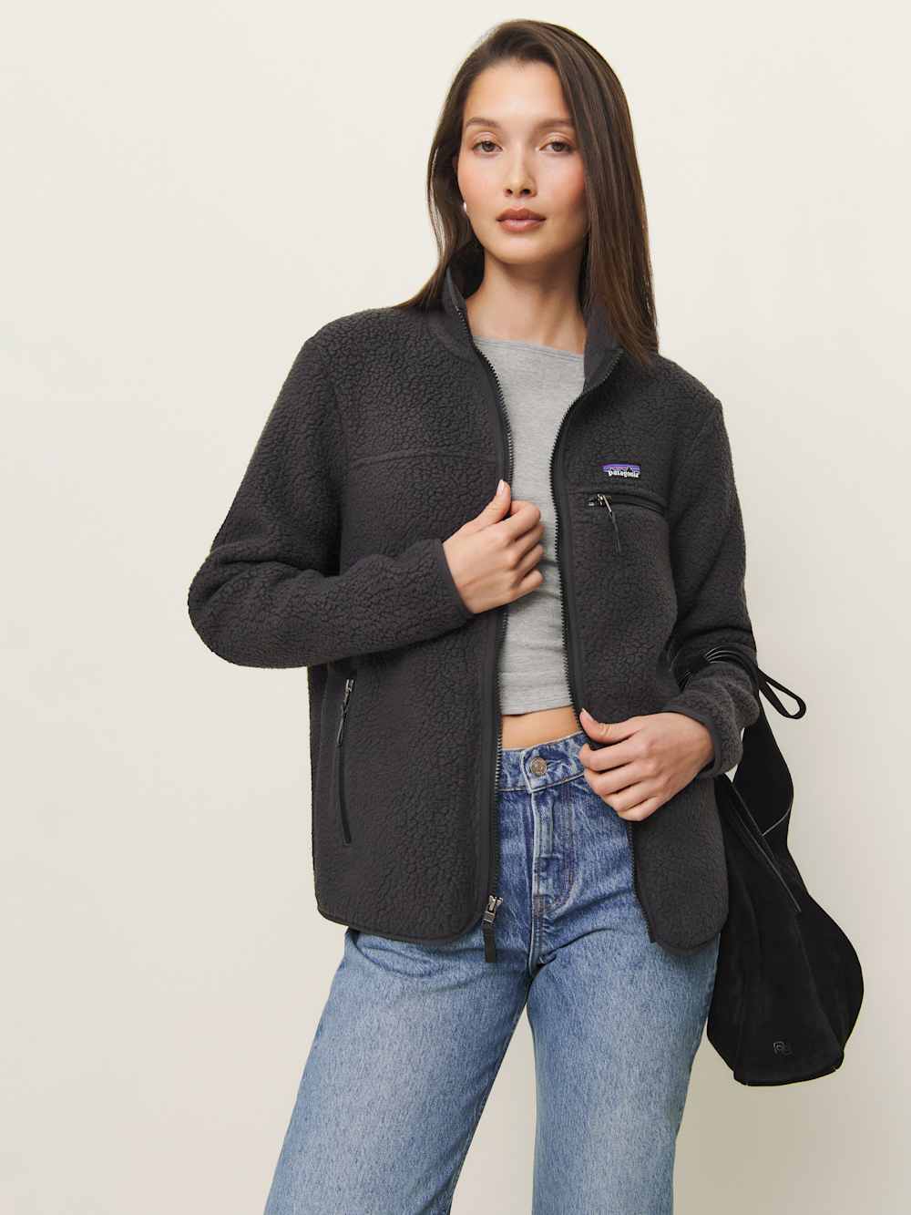 Reformation Patagonia W's Retro Pile Jacket - Ink Black