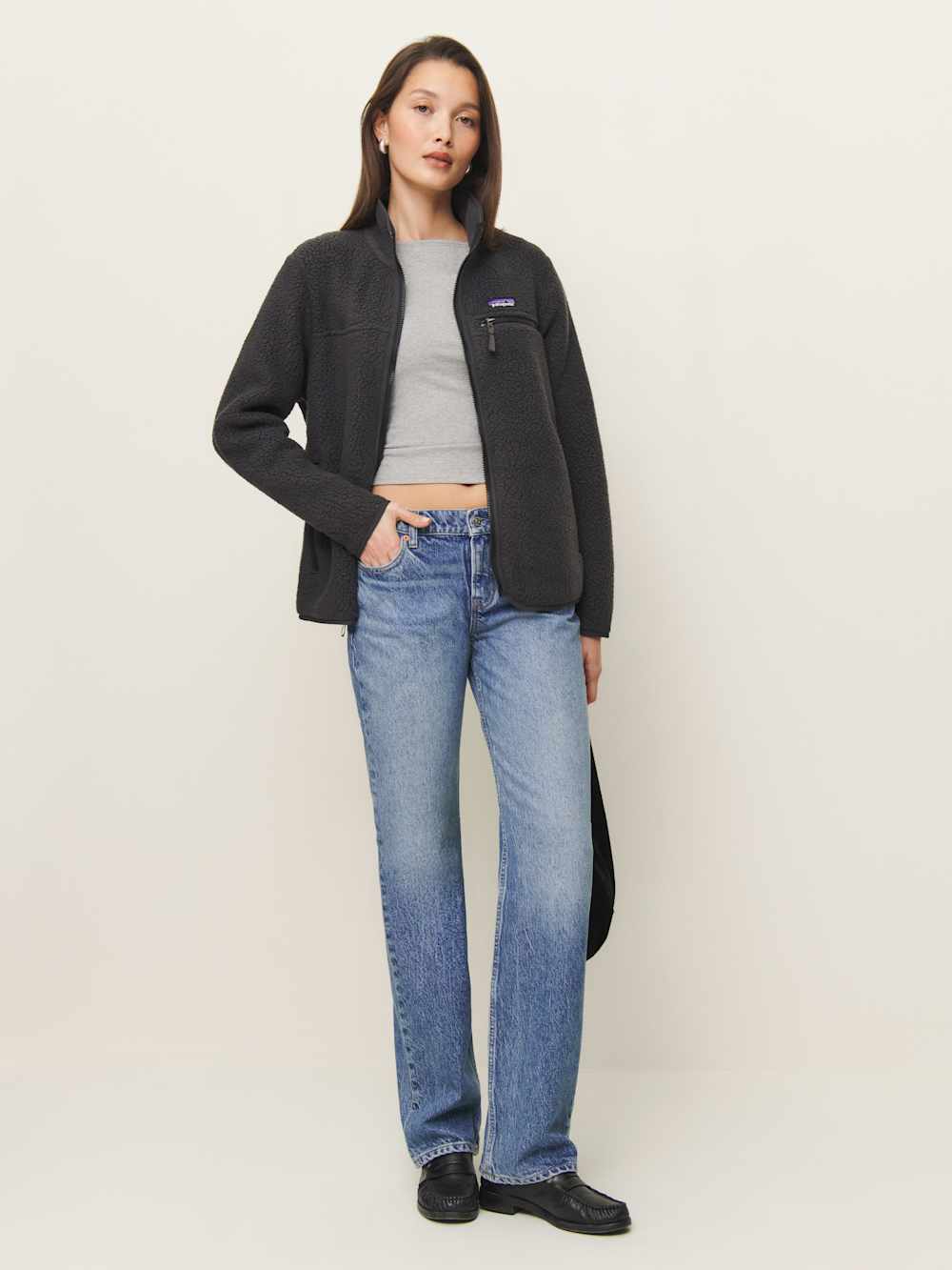 Reformation Patagonia W's Retro Pile Jacket - Ink Black