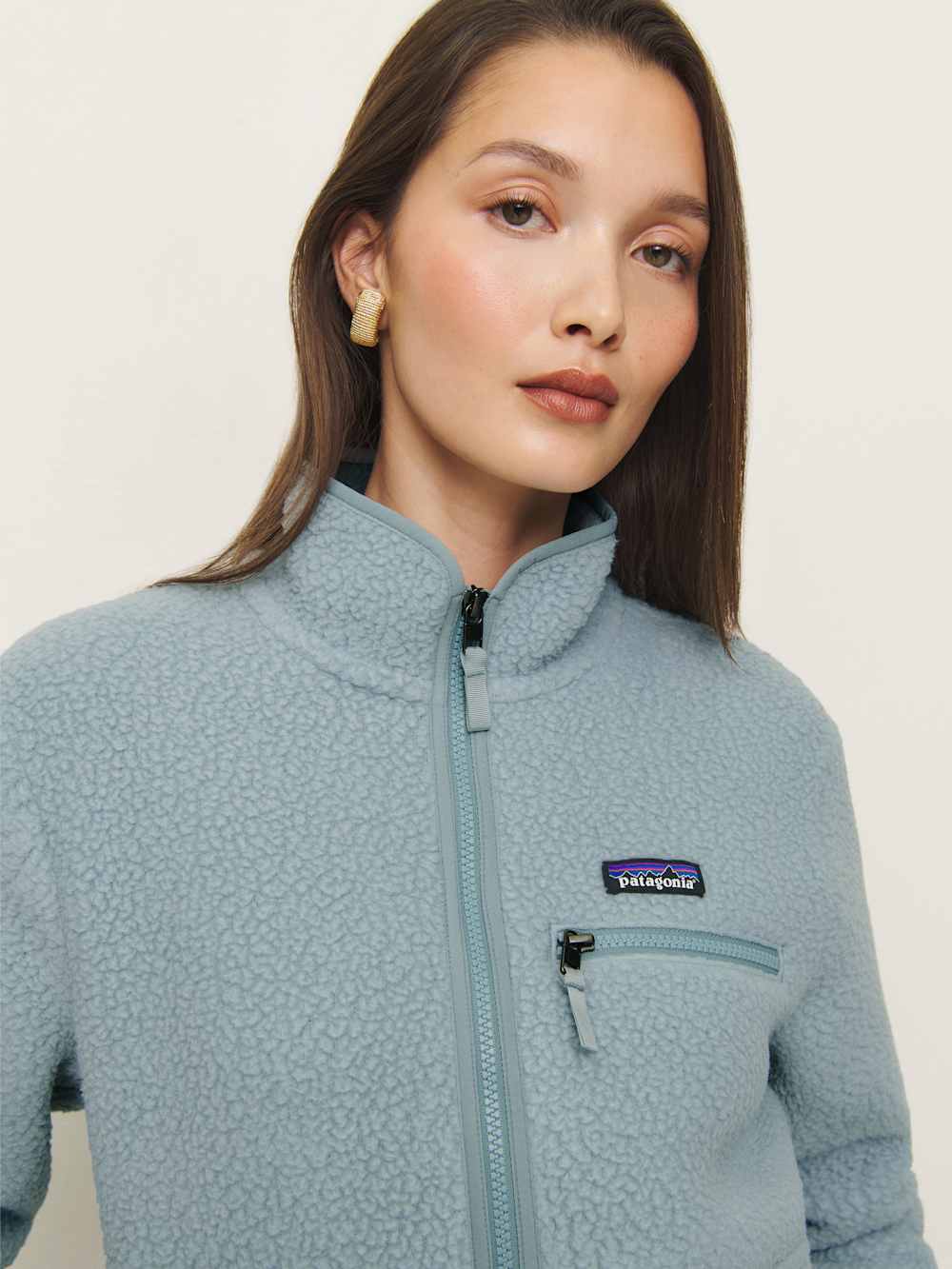 Reformation Patagonia W's Retro Pile Marsupial - Thermal Blue