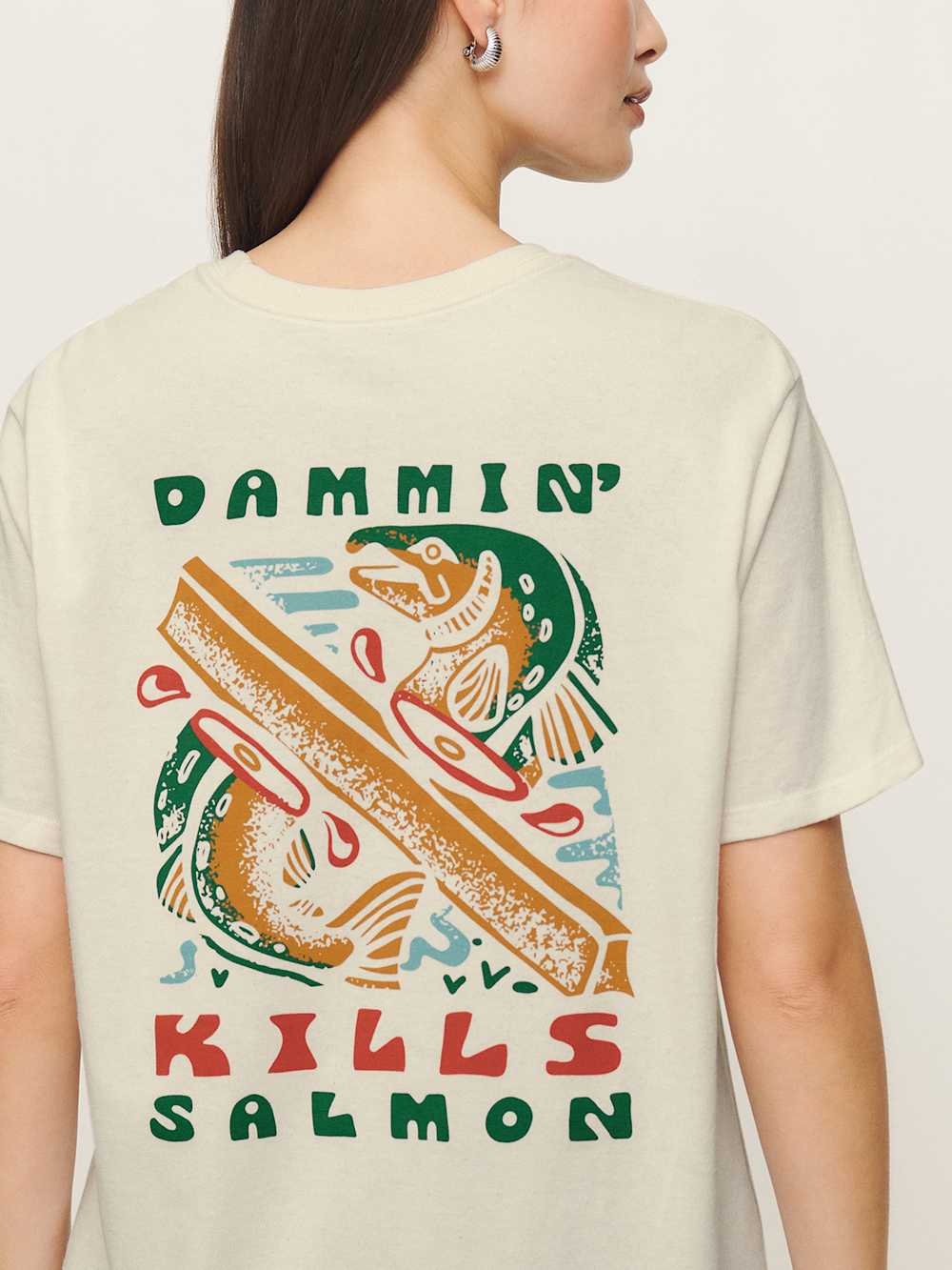 Reformation Patagonia M's Take A Stand Responsibili-tee - Birch White