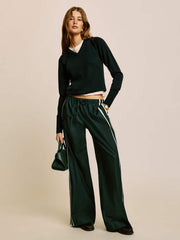 Reformation Julien Poplin Pant - Forest