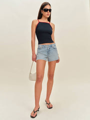 Reformation Sutton Low Rise 2.5” Slouchy Jean Shorts - Yarra