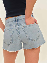 Reformation Sutton Low Rise 2.5” Slouchy Jean Shorts - Yarra