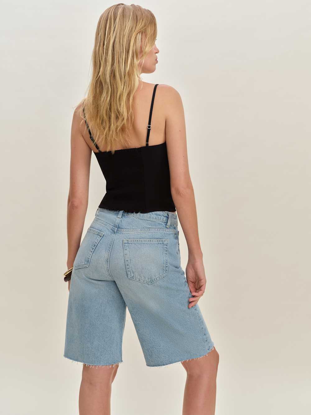 Reformation Finley Low Rise 11" Baggy Jorts - Burnett