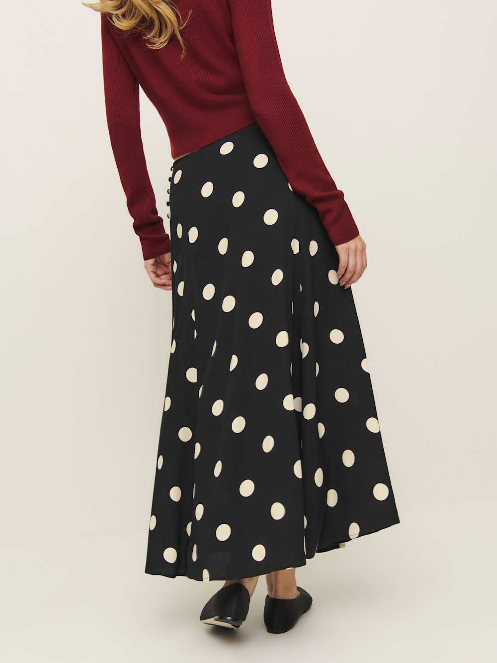 Reformation Claire Skirt - Moon Dot