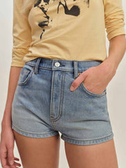 Reformation Jensen High Rise Cheeky Shorts - Edessa