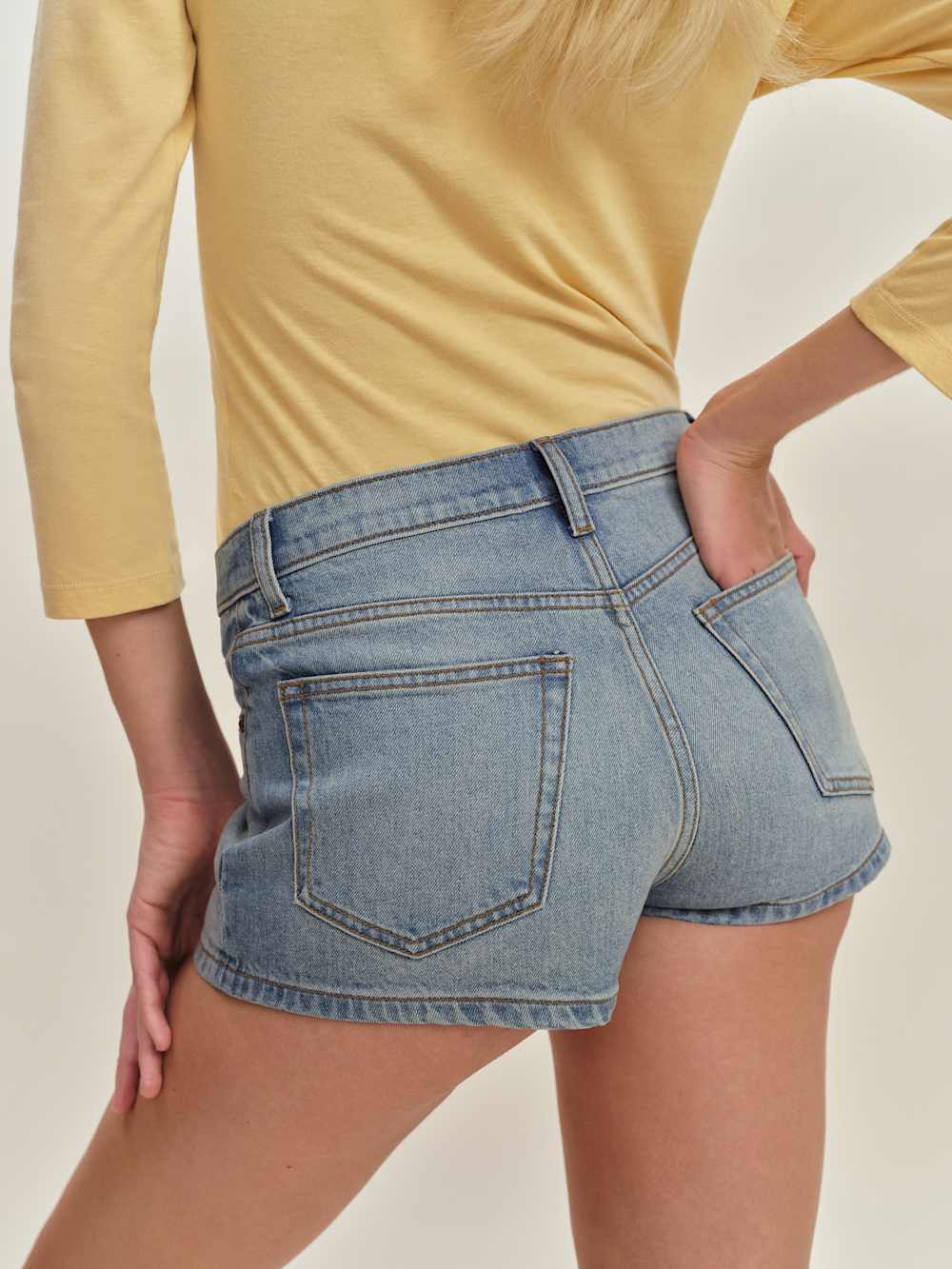 Reformation Jensen High Rise Cheeky Shorts - Edessa