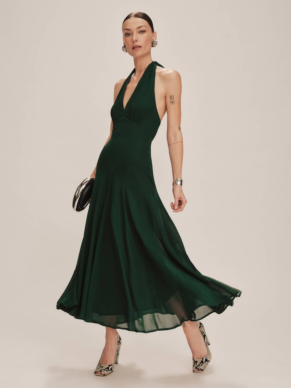 Reformation Briony Dress - Forest