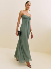 Reformation Cebba Dress - Moss