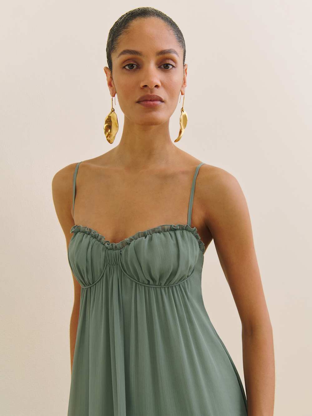 Reformation Cebba Dress - Moss
