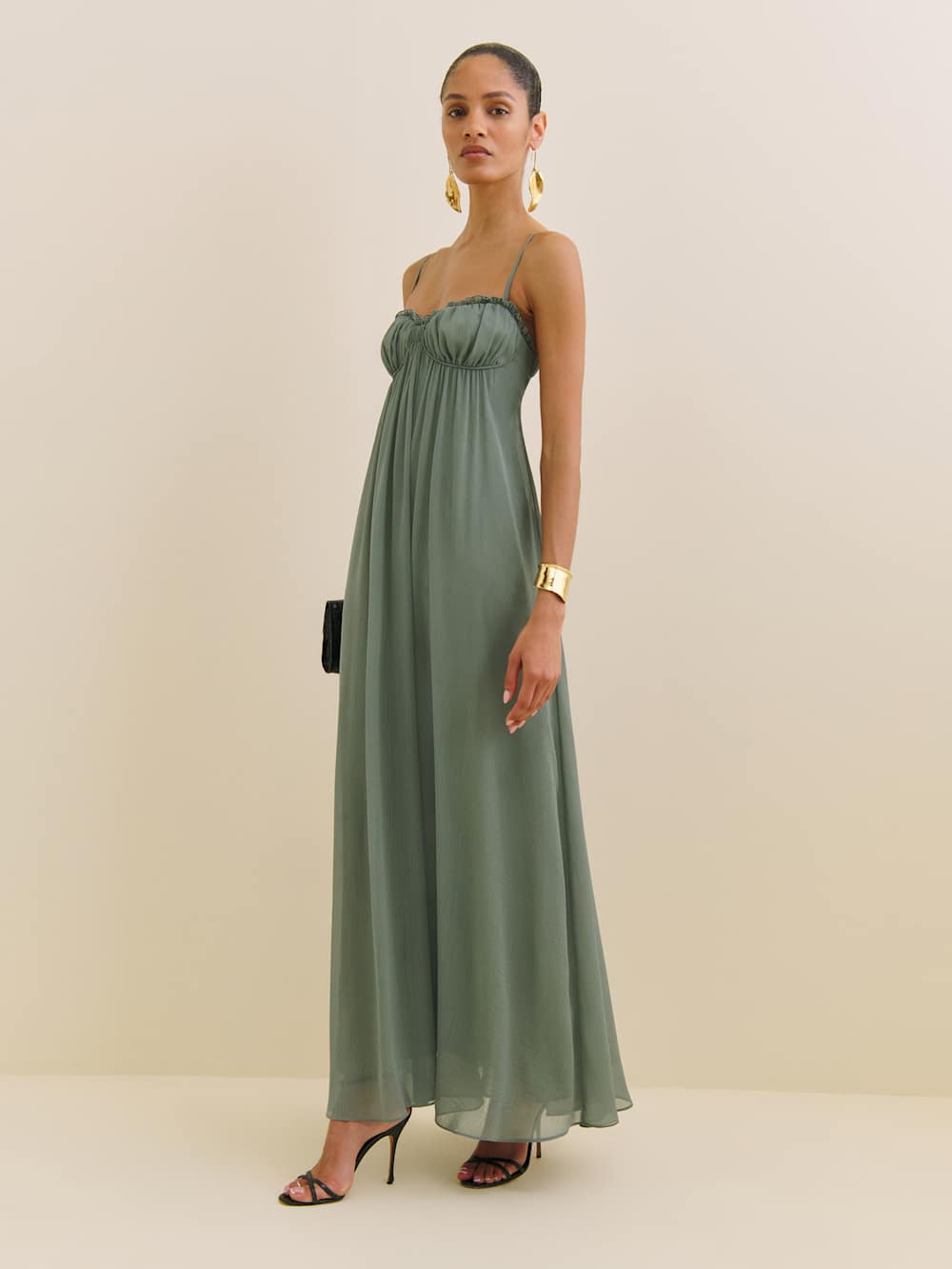 Reformation Cebba Dress - Moss
