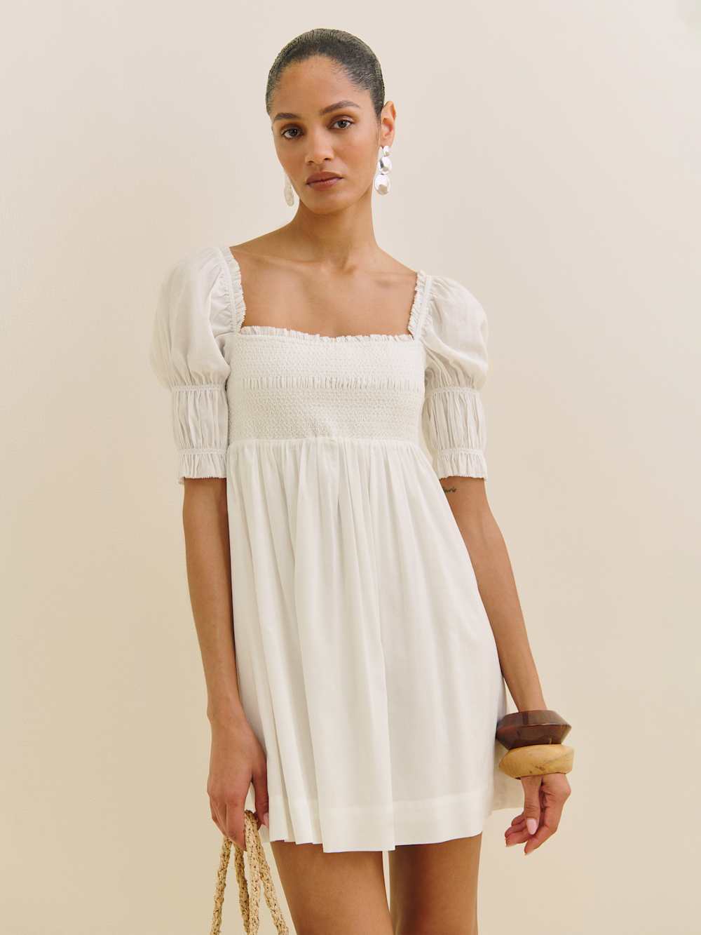 Reformation Dione Dress - Ivory
