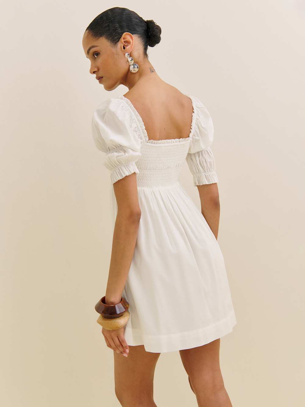 Reformation Dione Dress - Ivory