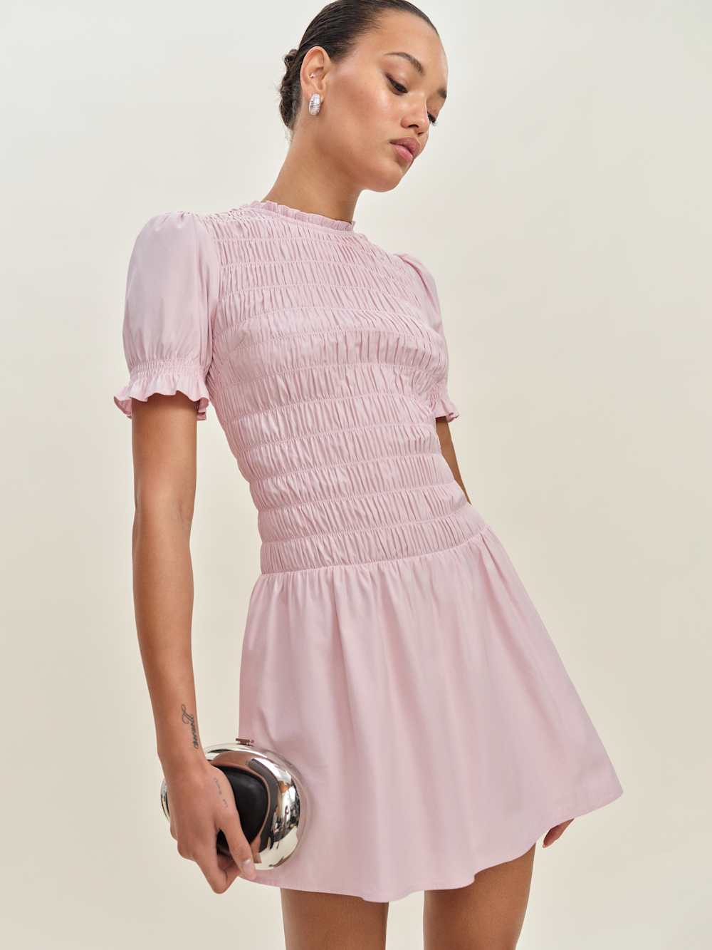 Reformation Leannah Dress - Cherry Blossom