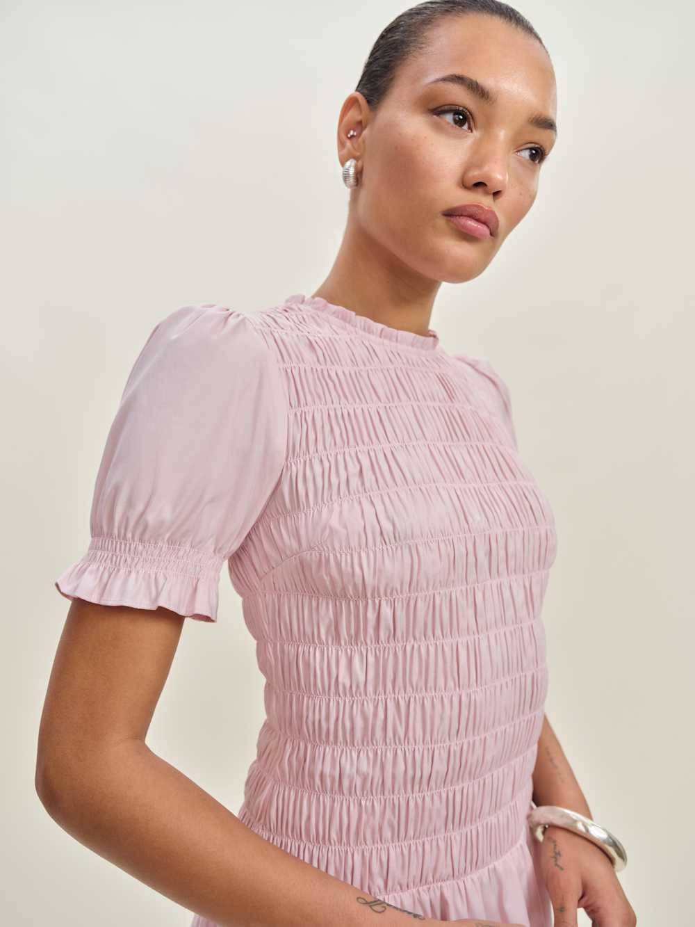 Reformation Leannah Dress - Cherry Blossom