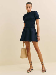 Reformation Leannah Dress - Navy