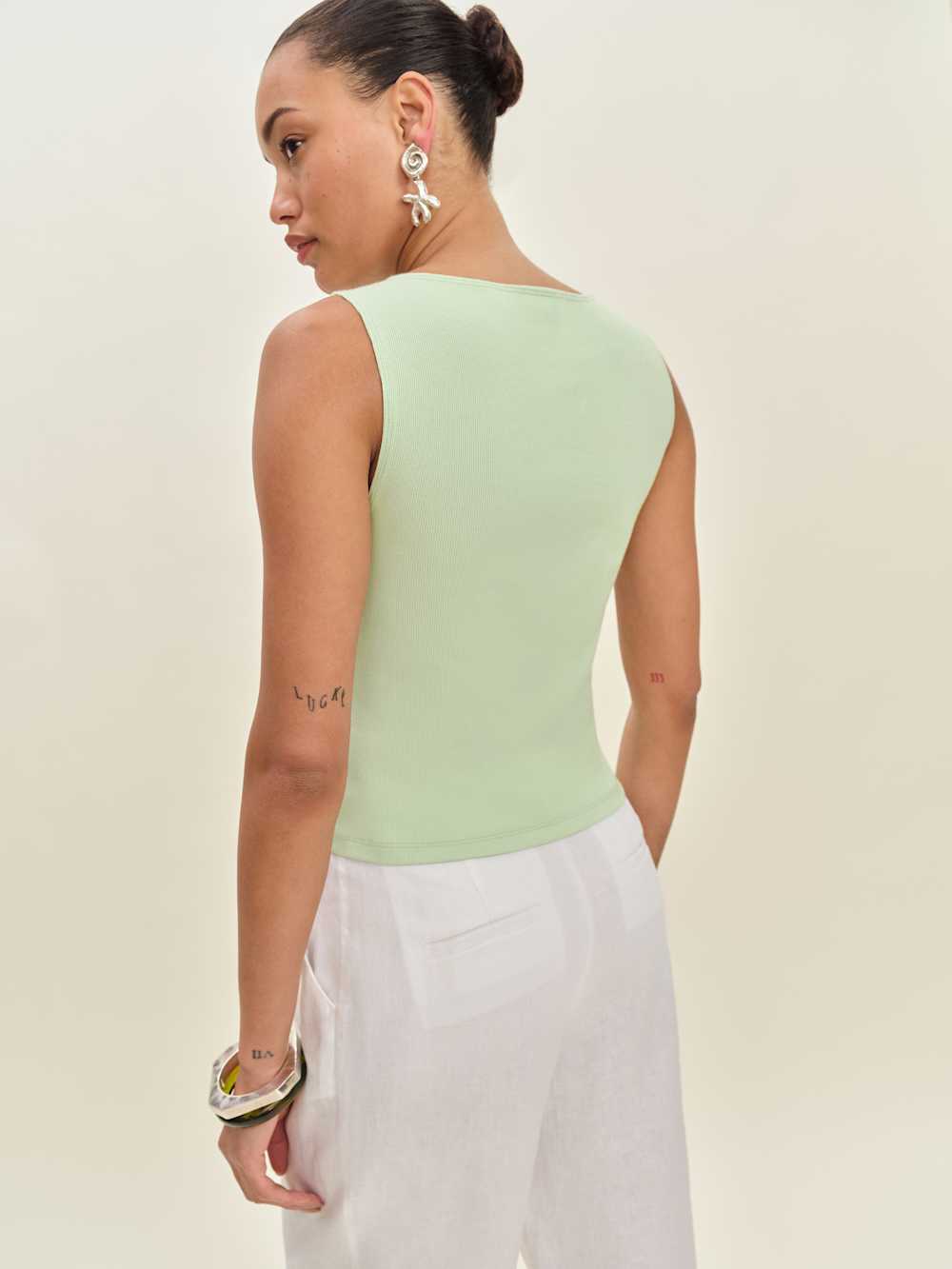 Reformation Hudson Knit Top - Pistachio