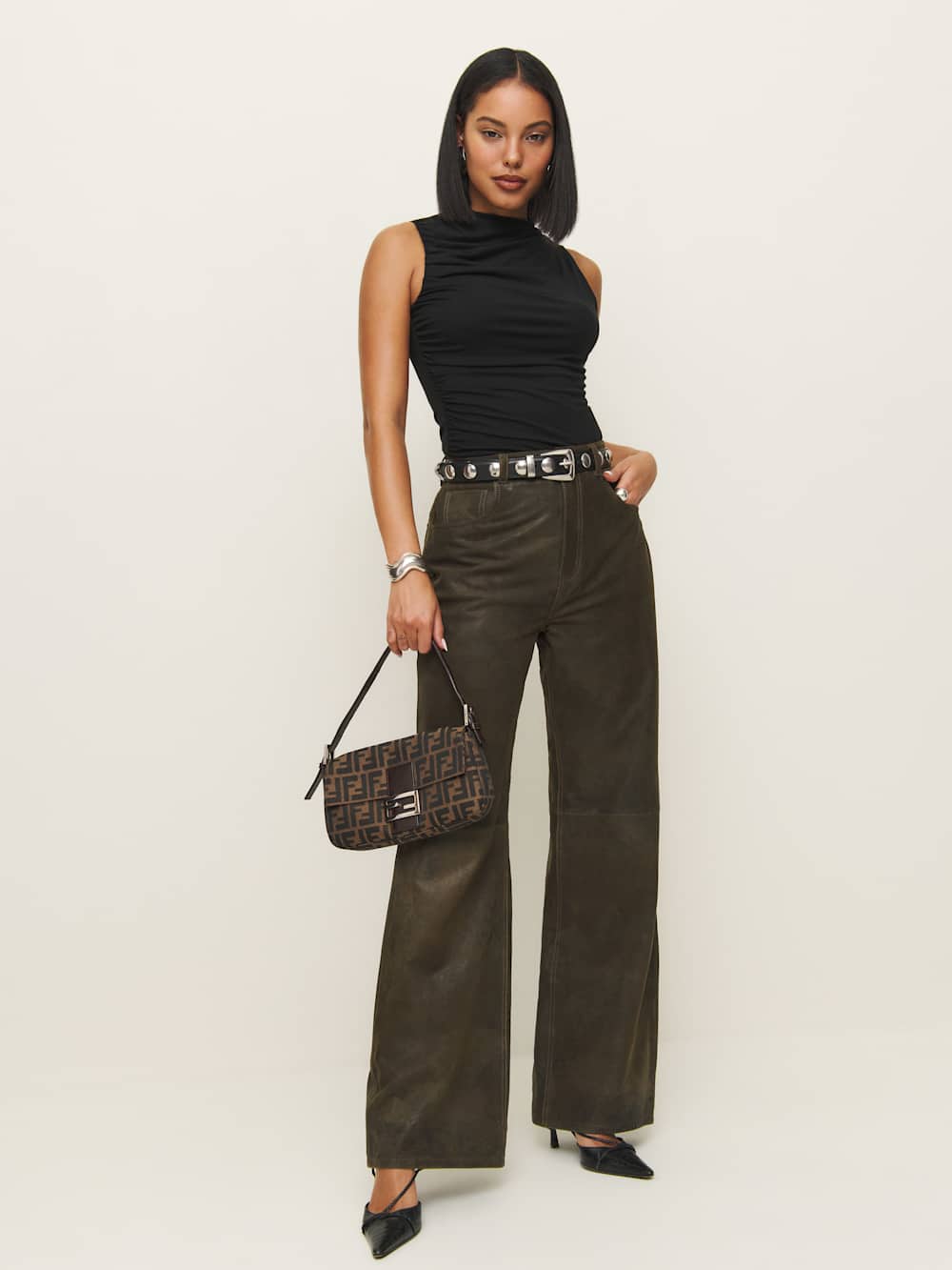 Reformation Marlo Knit Top - Black