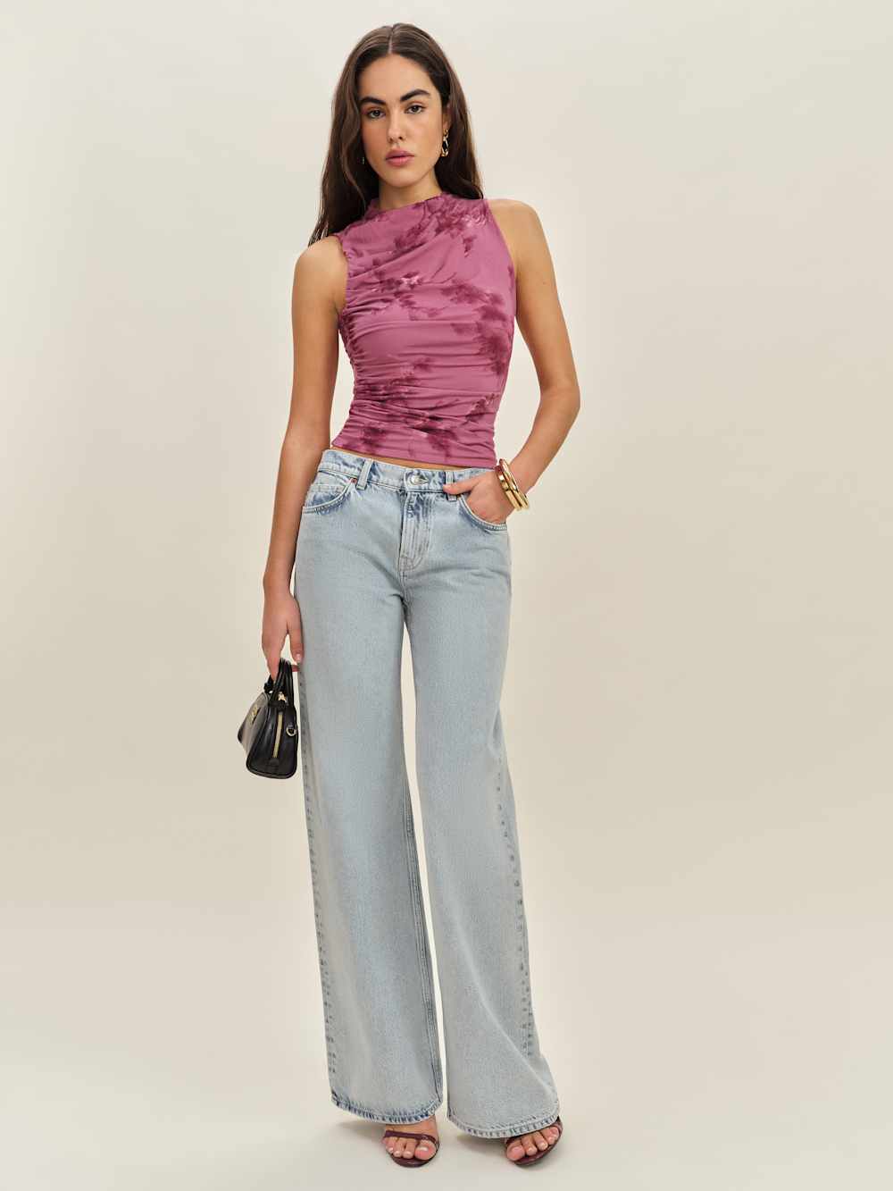 Reformation Marlo Knit Top - Hothouse Rose
