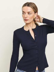 Reformation Hugh Knit Top - Midnight