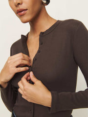 Reformation Hugh Knit Top - Mole