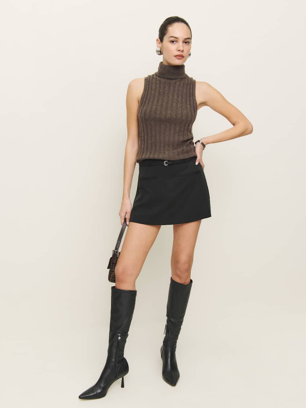 Reformation Bobbi Skort - Black