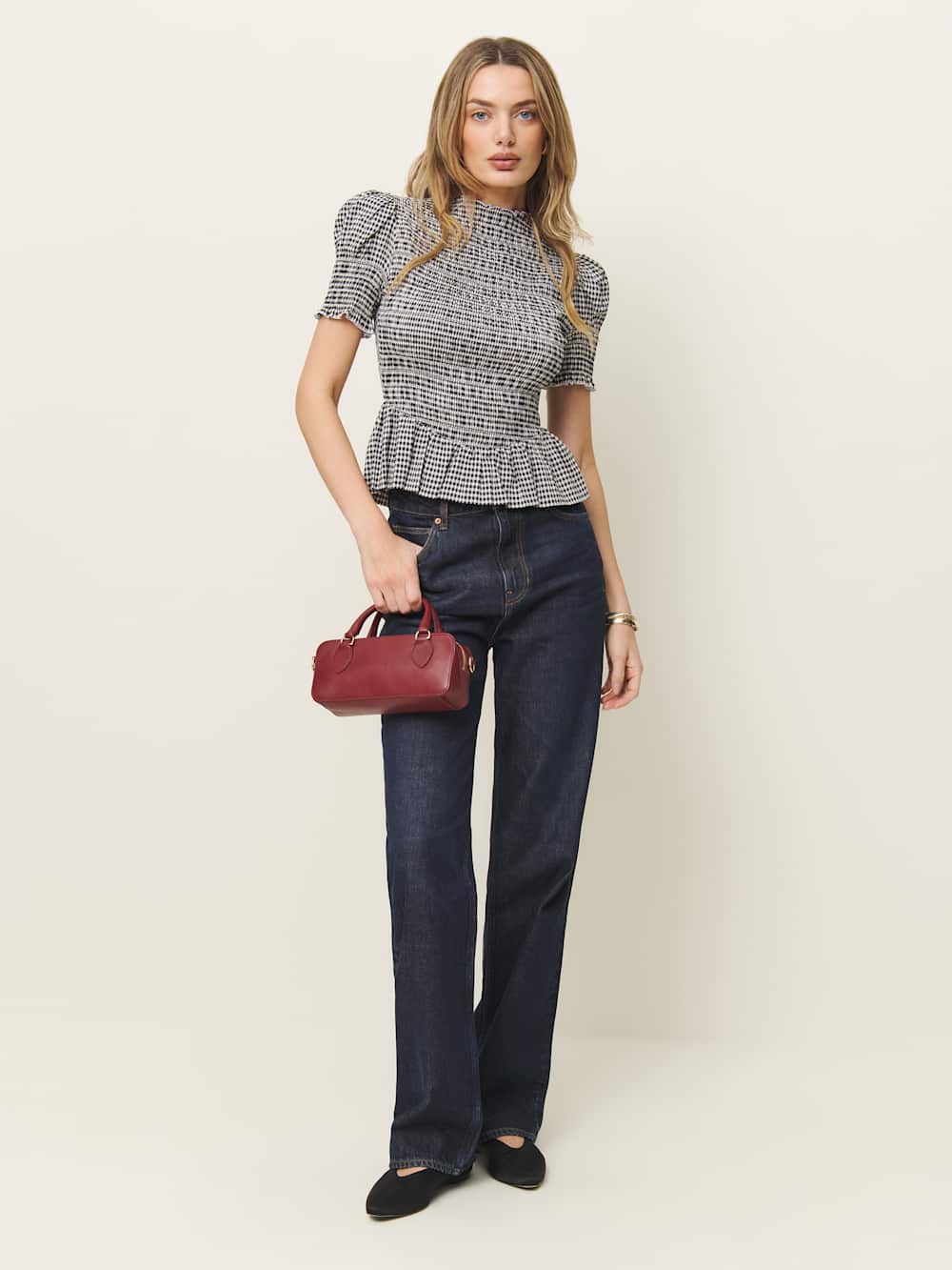Reformation Aggie Top - Remy Check