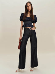 Reformation Aliya Denim Top - Minerva