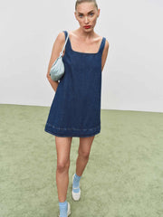 Reformation Myla Denim Mini Dress - Keila