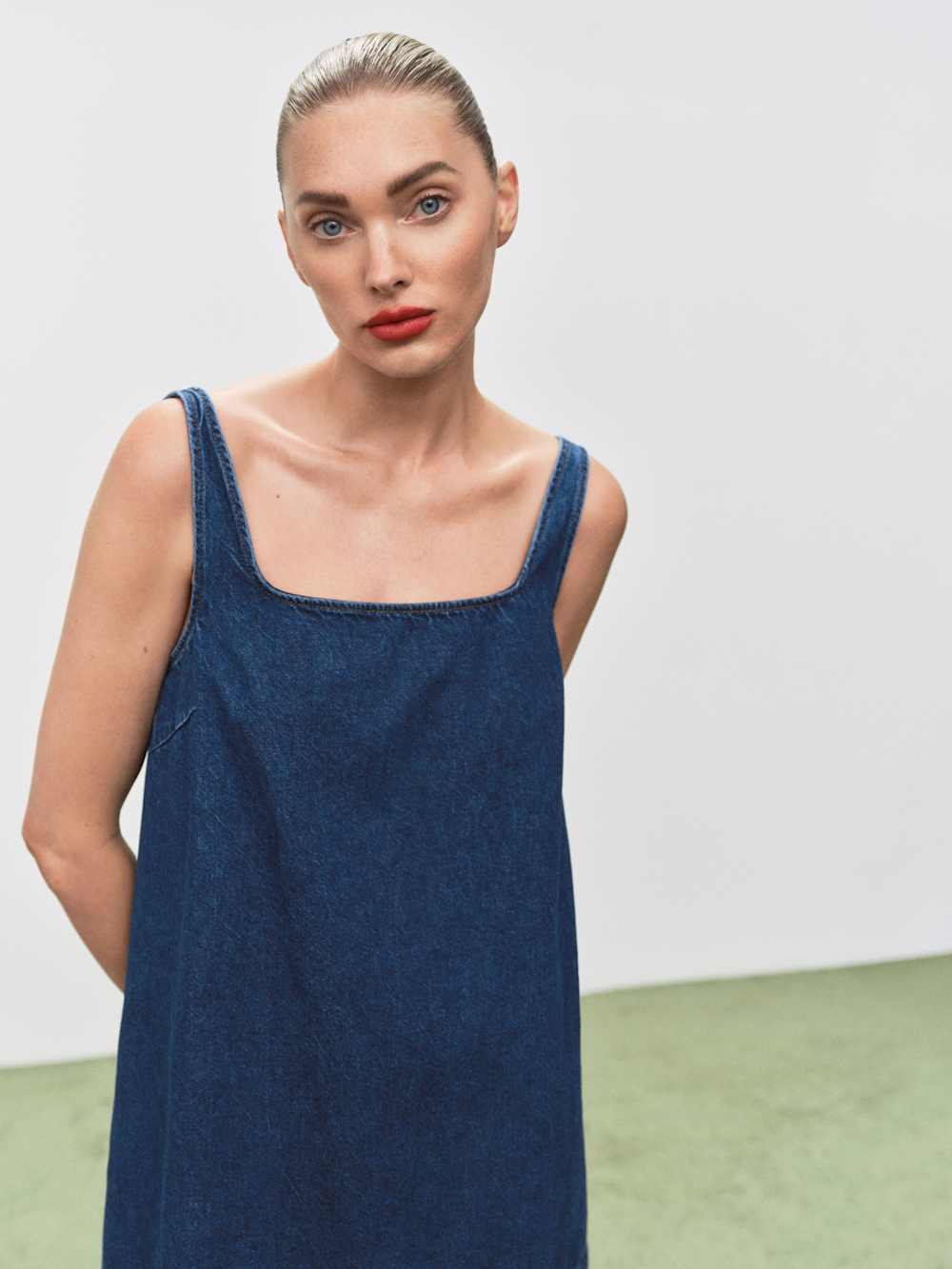 Reformation Myla Denim Mini Dress - Keila