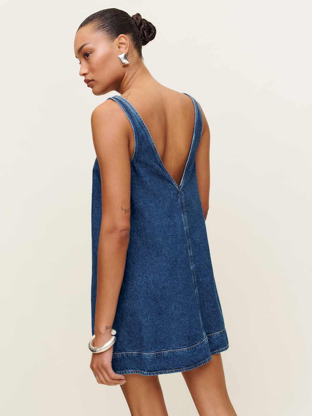 Reformation Myla Denim Mini Dress - Keila