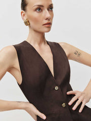 Reformation Saylor Two Piece - Black Currant