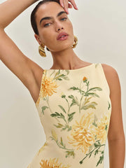 Reformation Camella Dress - Honeyglow