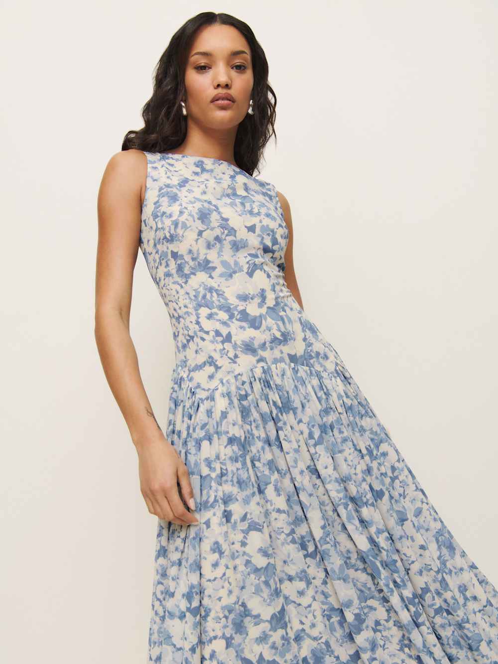 Reformation Camella Dress - Larkspur