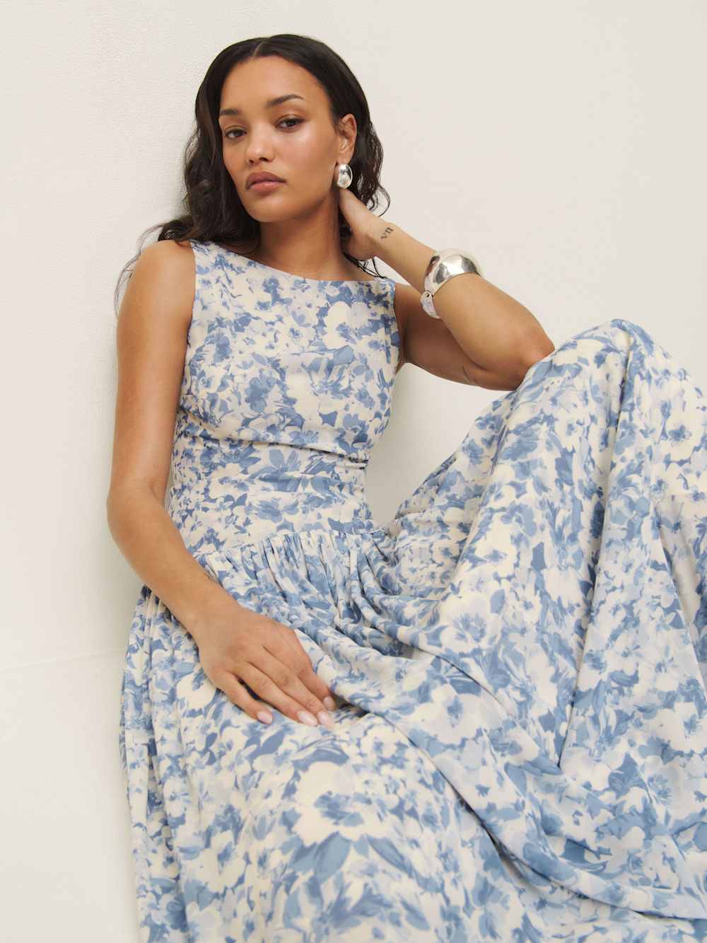 Reformation Camella Dress - Larkspur