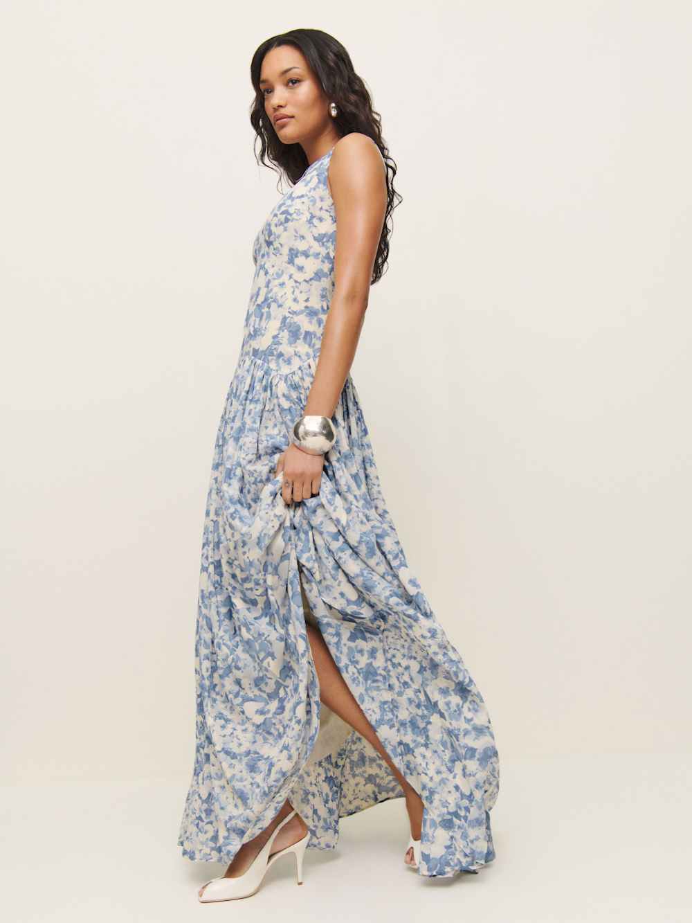 Reformation Camella Dress - Larkspur