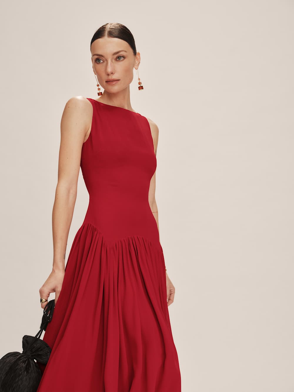 Reformation Camella Dress - Sangre