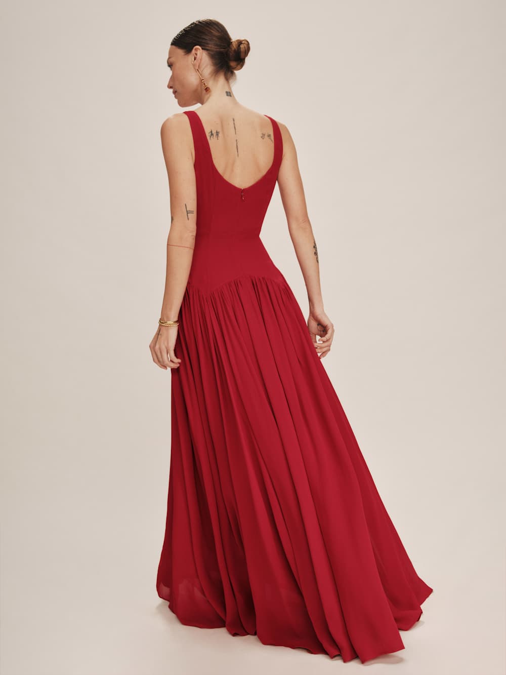 Reformation Camella Dress - Sangre