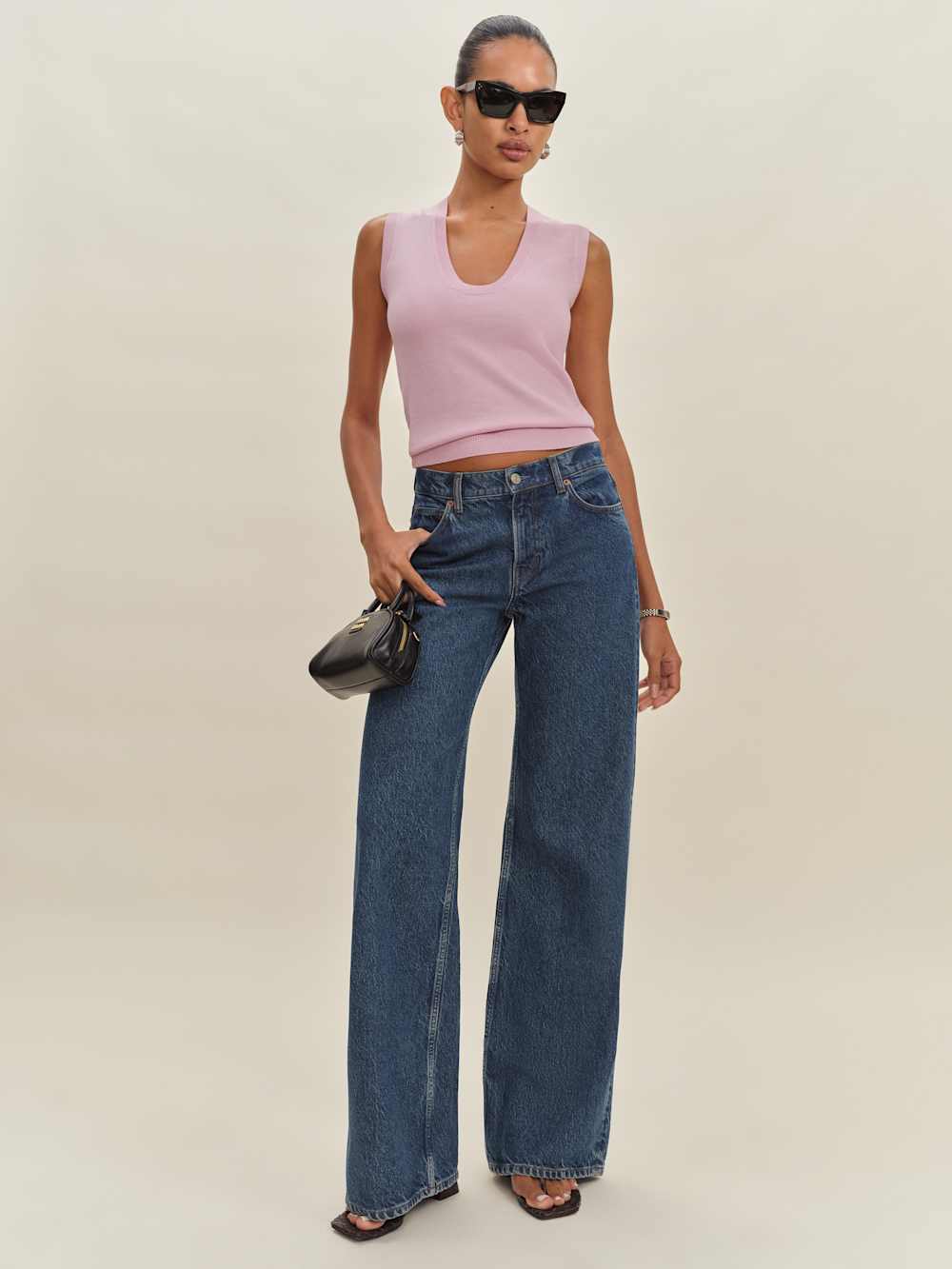 Reformation Marta Regenerative Merino Sweater Tank - Babygirl