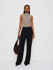 Reformation Maisie Cotton Sweater Tank - Shitake Fior Di Latte Marl