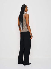Reformation Maisie Cotton Sweater Tank - Shitake Fior Di Latte Marl