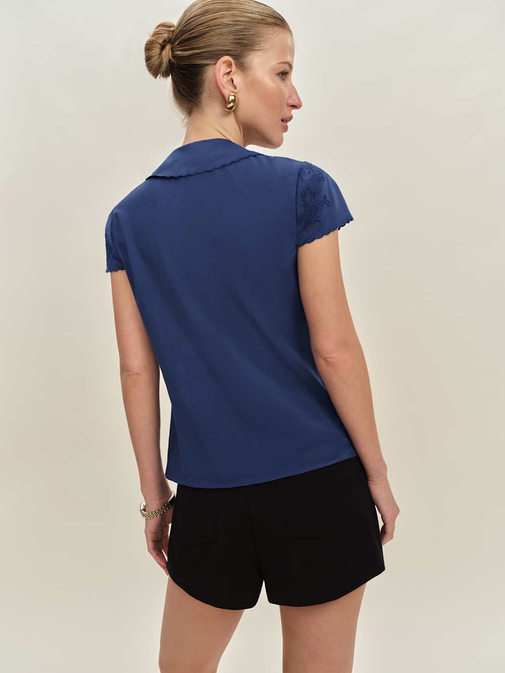 Reformation Simonette Top - French Blue