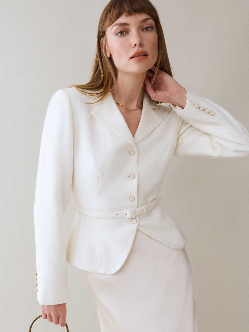 Reformation Mabel Jacket - White