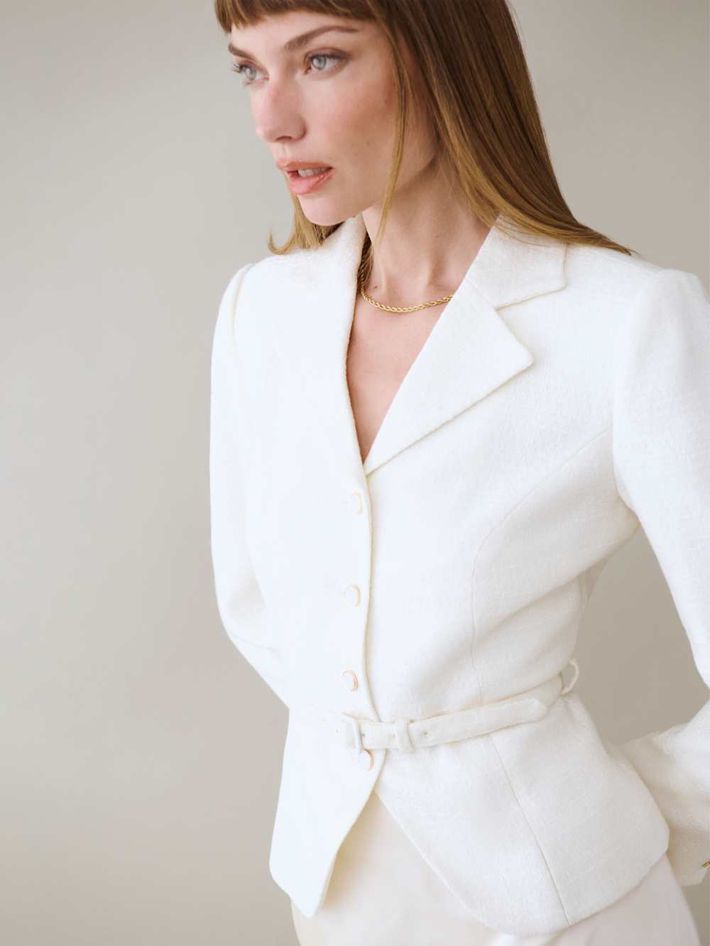 Reformation Mabel Jacket - White
