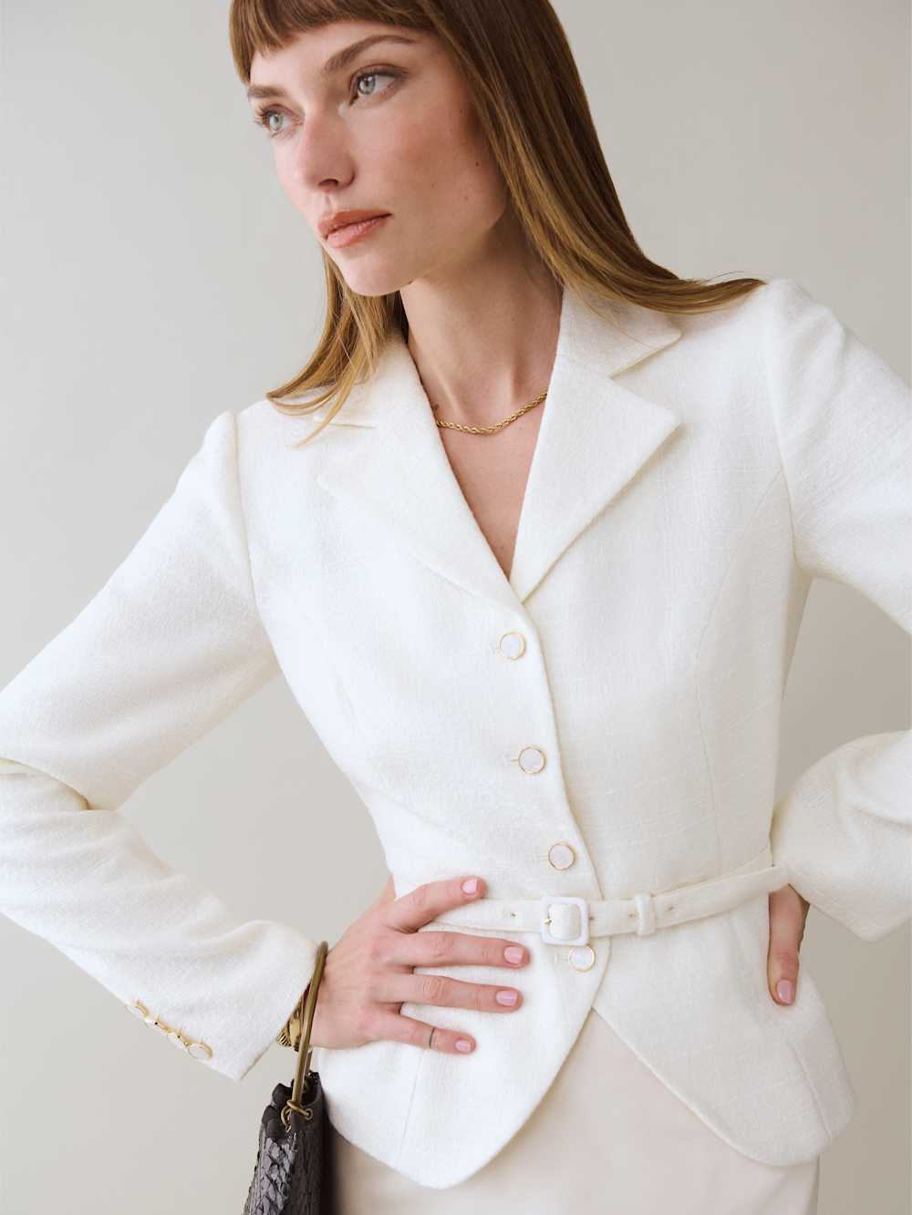 Reformation Mabel Jacket - White